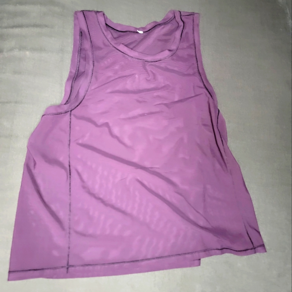 Lululemon Athletica Sheer Scoop Neck Tank S